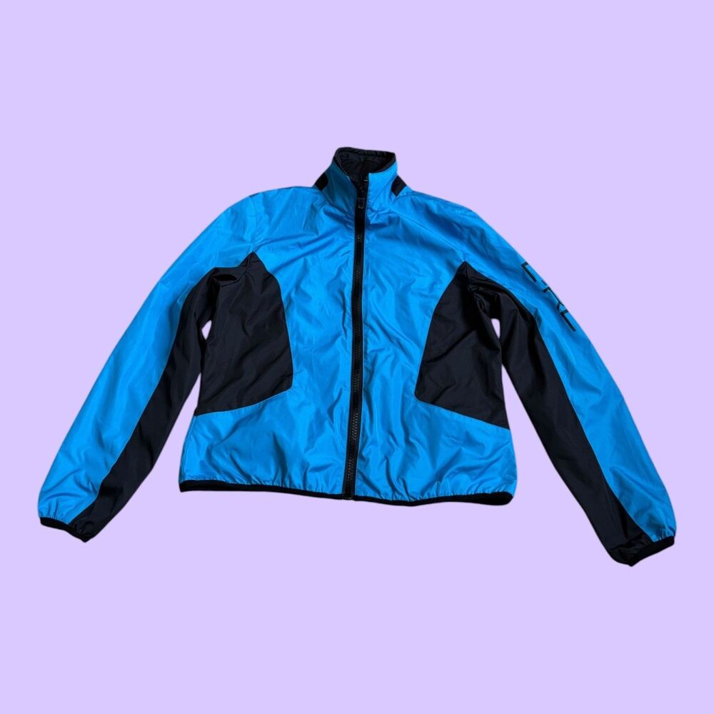 Lauren Ralph Lauren Active Jacket womens Size Medium Blue Black Full Zip Outdoor